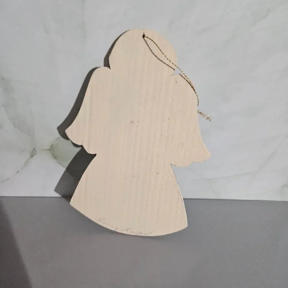 Angel Wooden Christmas Ornament